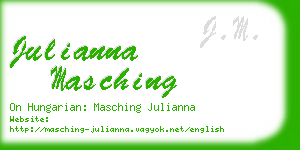 julianna masching business card